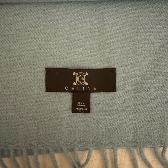 Vintage Celine Scarf - Baby Blue - Picture 2 of 2